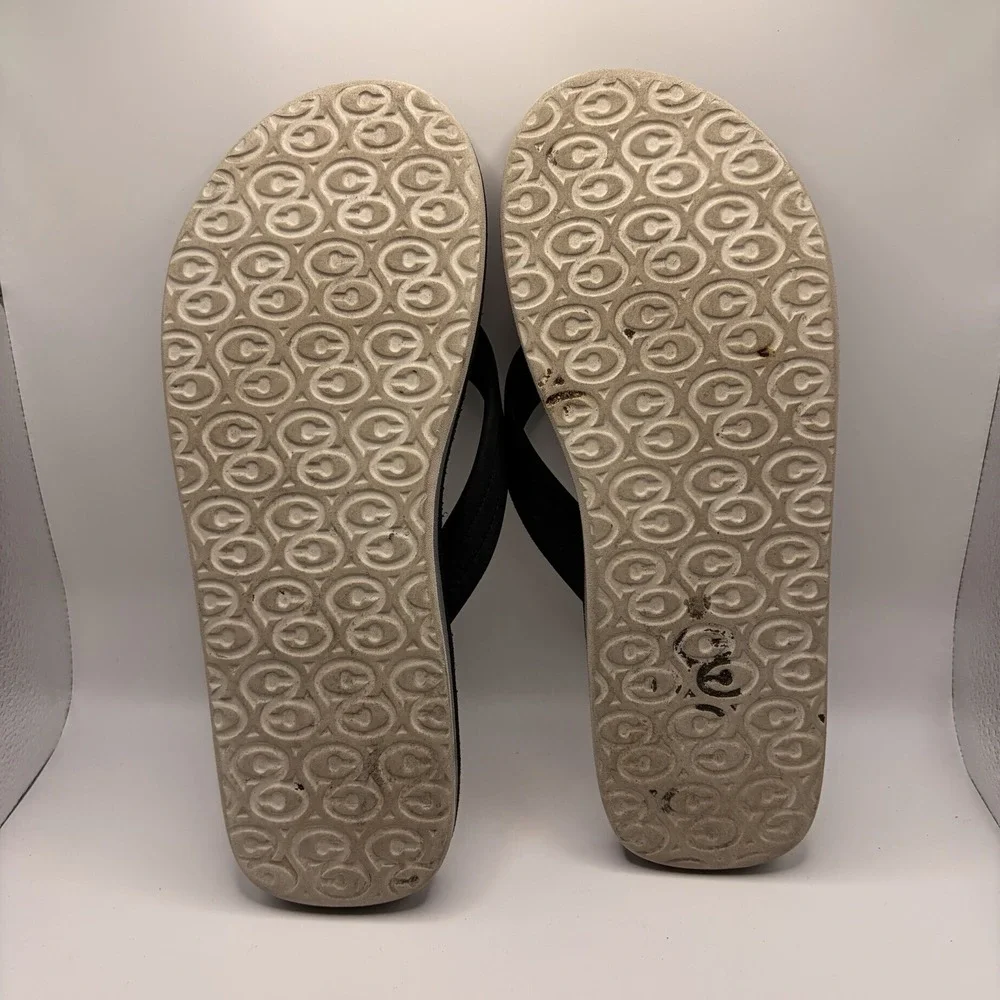 Cobian Floater Men’s Black Flip Flop Sandals Approx Size 9 Padded Strap